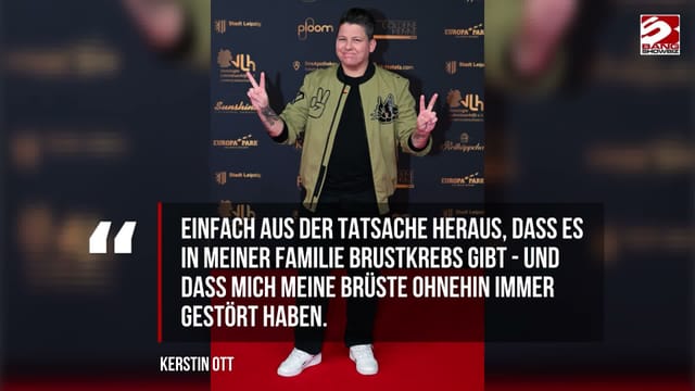 Kerstin Ott spricht offen über die Gründe für ihre Mastektomie