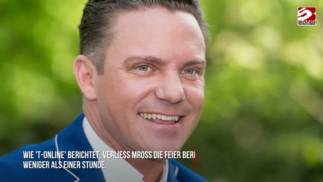 Auf der 'Immer wieder sonntags'-Afterparty gab es gedrückte Stimmung