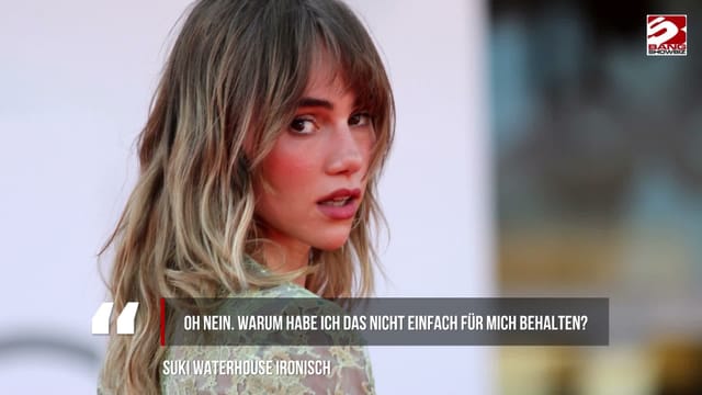 Suki Waterhouse würde Tochter gerne mit 'Nepo-Baby'-Bonus Einstieg ins Showbiz erleichtern
