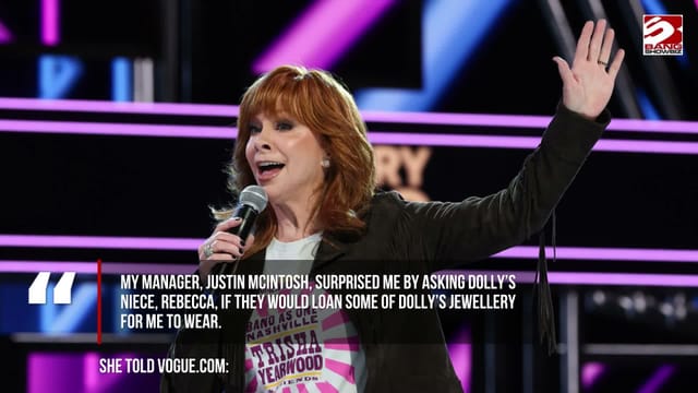 Reba McEntire wore Dolly Parton's own jewellery for Emmys tribute