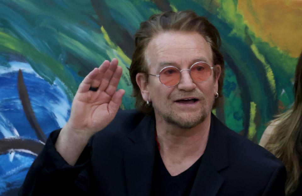 Bono says Ed Sheeran told him he wanted to avoid political statements when they collaborated on Yours Eternally