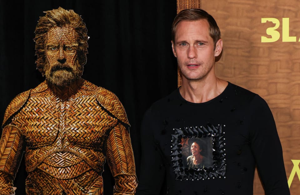 Alexander Skarsgard will 'never forget' wearing full costume on the set of Wicker for the first time