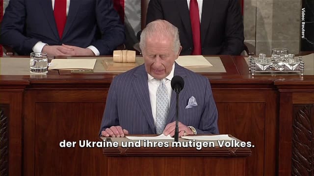 König Charles ruft vor US-Kongress zu entschlossenen Verteidigung der Ukraine auf
