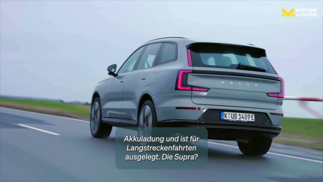 Volvo EX90 gegen Toyota GR Supra, Familien-EV gegen Sportwagen-Ikone