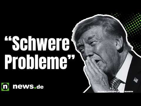 Donald Trump: US-Präsident spricht von "sehr schweren Problemen" – Leibarzt stets in seiner Nähe