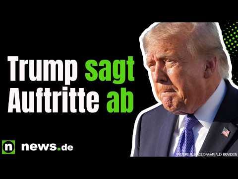 Donald Trump: Trump zieht die Reißleine – plötzlich sagt er Auftritte ab