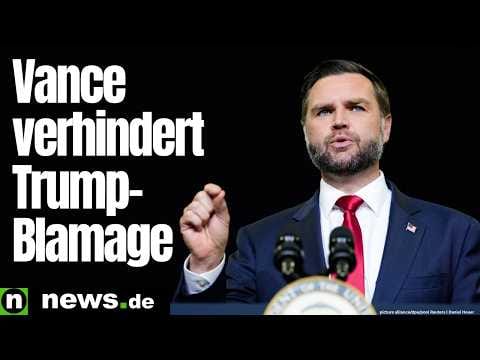 J.D. Vance: Vizepräsident gerät ins Straucheln - Trump-Bloßstellung um Haaresbreite verhindert