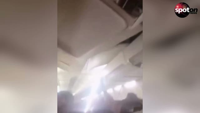 Panic on Iranian plane as violent shaking rips cabin apart