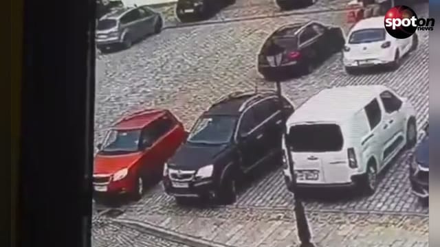Car Crashes Into Six Cars While Backing Out of a Parking Space