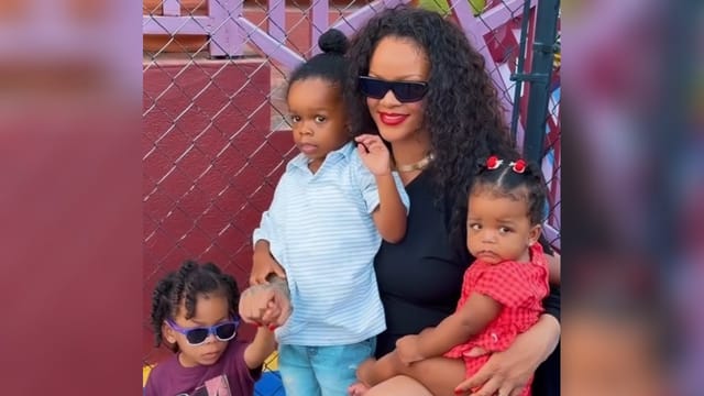 Rihanna teilt seltenes Video ihrer drei Kinder