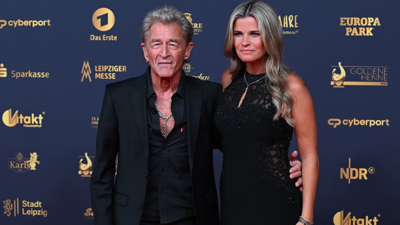 Peter Maffay mit Ehefrau Hendrikje auf dem roten Teppich