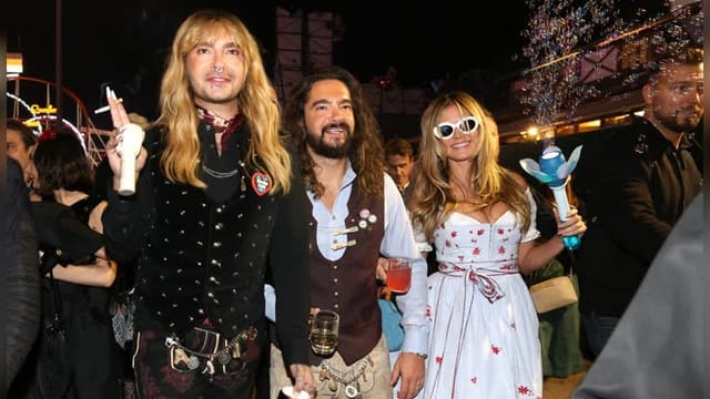 Party auf der Wiesn: Heidi Klum feiert mit Bill und Tom Kaulitz