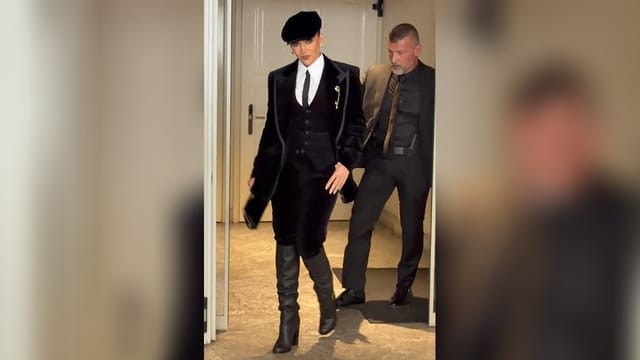Jennifer Lopez glänzt im Menswear-Look bei Dolce & Gabbana