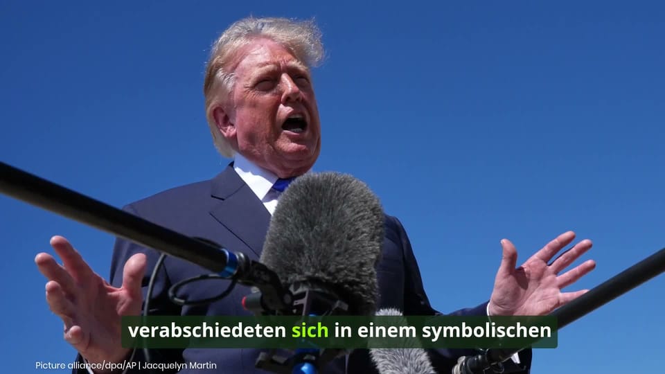 US-Präsident vor aller Augen entblößt - Donald Trump erlebt Haar-Malheur