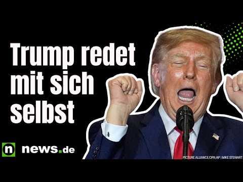 Donald Trump: Besorgniserregender Auftritt – US-Präsident redet mit sich selbst und winkt ins Leere