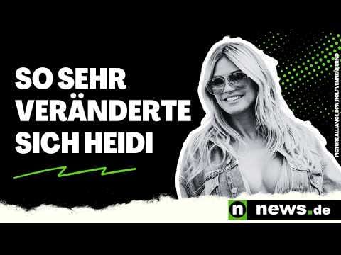 Heidi Klum total verwandelt: So sehr hat sich das deutsche Topmodel verändert