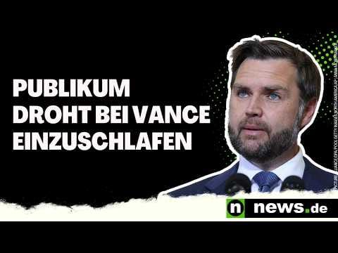 J.D. Vance: Gelangweiltes Publikum droht einzuschlafen – Auftritt des Trump-Vize wird zur Blamage