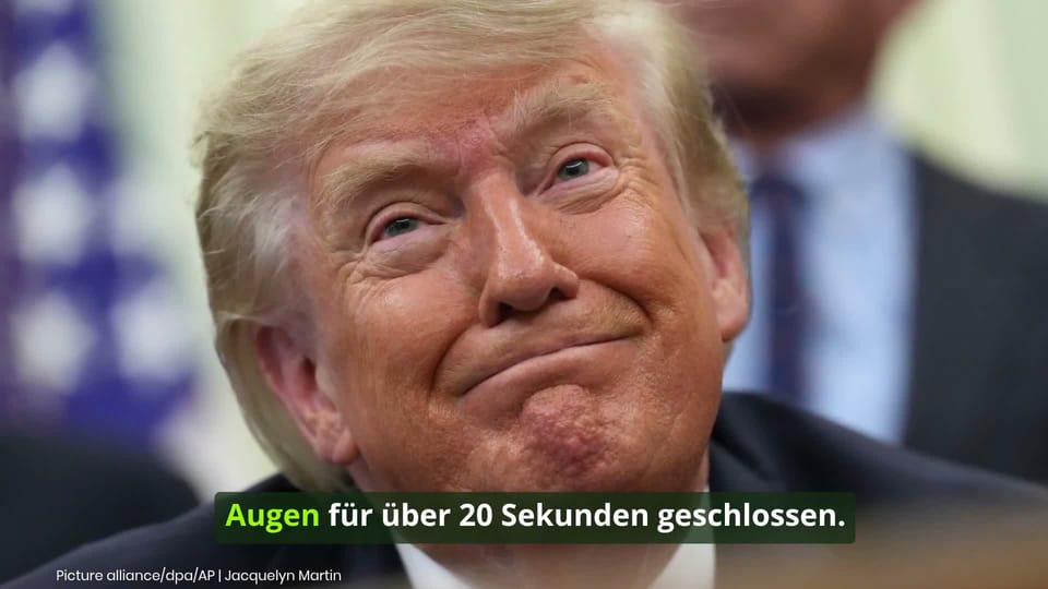 Donald Trump: "Bei ihm gehen die Lichter aus" - Kamera hält peinlichen Präsidenten-Moment fest