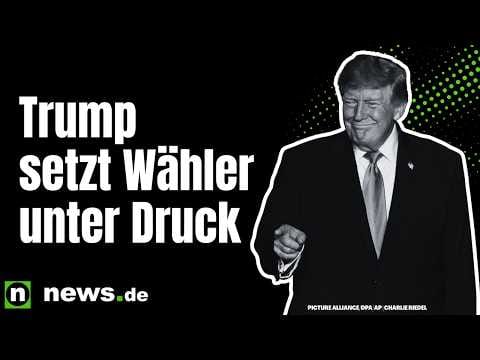 Donald Trump: Er setzt Wähler unter Druck – Ex-Beamter spricht von "totalem Verzweiflungsakt"