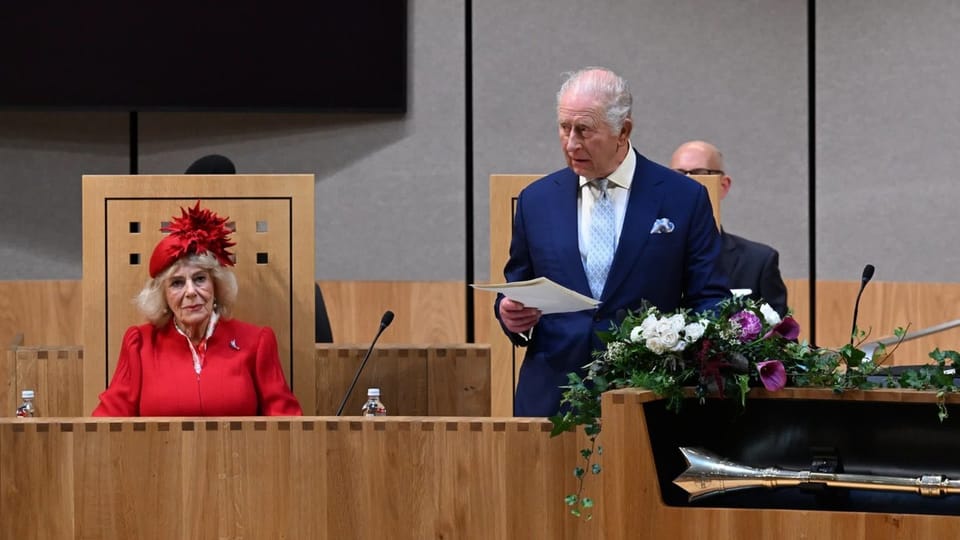 Begleitet von Protest: König Charles eröffnet das Parlament in Wales